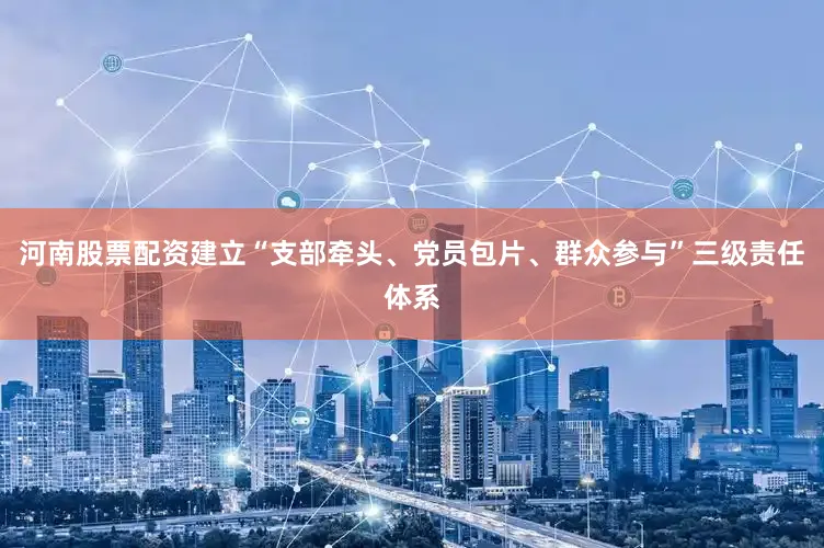 河南股票配资建立“支部牵头、党员包片、群众参与”三级责任体系