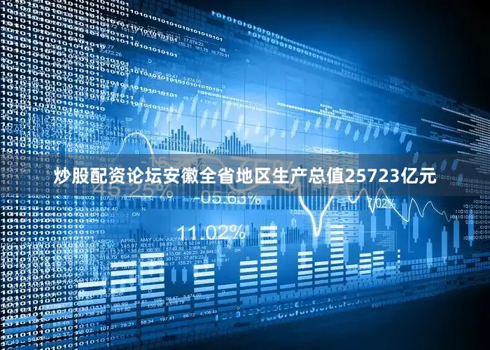 炒股配资论坛安徽全省地区生产总值25723亿元